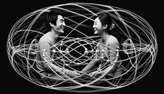  Marriage: A Space time Structure of Non Euclidean Geometry Based on Quantum Entanglement